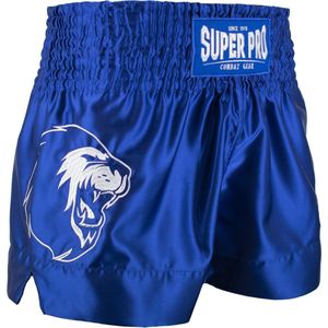 Super Pro Combat Gear Thai en Kickboksshort Hero Blauw/Wit Extra Extra Large