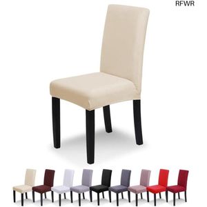 RFWR® Universele Stoelhoezen 4-delig - Rekbaar, Eenvoudig te Reinigen, Duurzaam - Lichtgeel