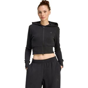 adidas Sportswear Seasonal Essentials French Terry Full-Zip Track Top - Dames - Zwart