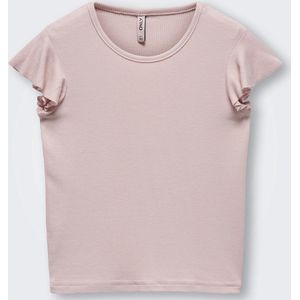 ONLY KMGBELIA RUFFLE S/L TOP JRS Meisjes Top - Maat 80