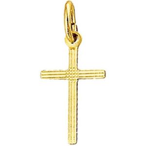 14K Geelgouden Hanger kruis gediamanteerd - 4007718