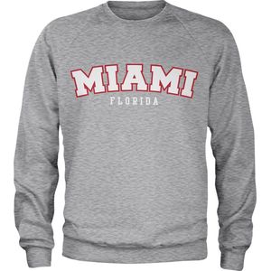 Hybris Miami Florida Sweatshirt Heather-Grey-L