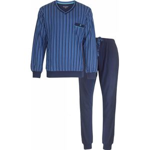 Paul Hopkins - Heren Pyjama - 100% Katoen - Blauw - Maat L