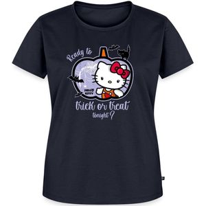 Hello Kitty Halloween Trick Of Treat Premium T Shirt Dames