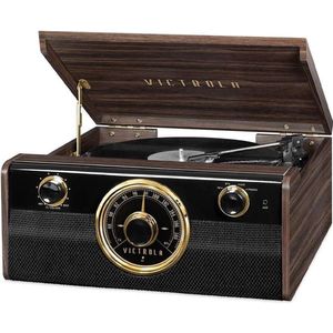 VICTROLA Muziek Center Muziek Center Vinyl-Radio-Bluetooth - Mahonie