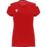 Macron - Oxygen Shirt - Rood / Wit - Korte Mouw - Dames
