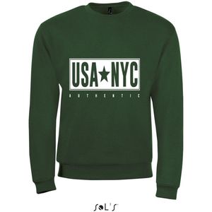 Sweatshirt 359-11 USA-NYC - Groen, L