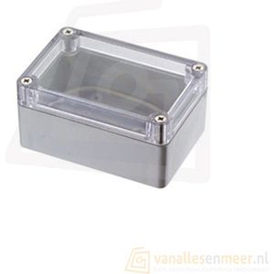 Behuizing voor elektronica 265x185x95mm transparante deksel