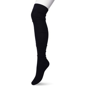 Bonnie Doon Overknee Kousen Donker Blauw Dames maat 36/42 - Overknee Sokken - Over de knie - Katoen - Gladde Naden - Extra Comfortabel - Maximaal Draagcomfort - Warm - Overknees - Kniekousen - Donkerblauw - Dark Blue - Navy - P53496.102