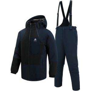 Skipak - SkiBroek - Skijas - Ski Suit - Wintersport - Heren - 2-Delig - Grijs - Maat XL