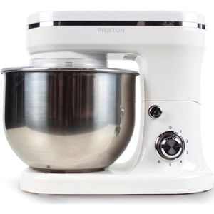 KR200 Keukenmachine 1200W - 5 Liter RVS Mengkom - Keukenrobot met 6 Snelheden - Keukenmixer - Transparant Deksel - Foodprocessor met 3 Opzetstukken