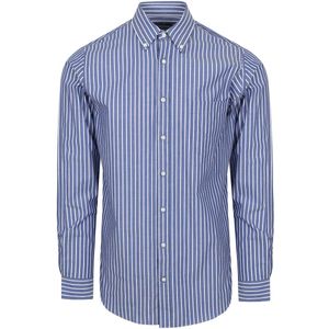 Steppin' Out Overhemd Streep Blauw - Maat M - Heren