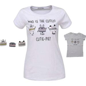 Glo-Story t-shirt who is the cutest pie wit L