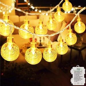 Homèlle lichtsnoer - 20 LED - 3 meter verlicht - Warm-wit - ø2cm - Tuinverlichting - Kerstverlichting buiten & binnen - Buitenverlichting - Lichtslinger - Lampjes slinger - Cristal