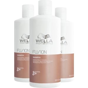 Wella Fusion Shampoo 500ml - 3 Stuks - Voordeelverpakking