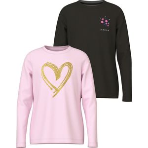 Name It - Shirt - Lange Mouwen - 2-delig - Regular Fit - 100% Katoen