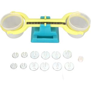 Kinderweegschaal voor scholieren - Kunststof weegschaal voor massameting in lesactiviteiten en klaslokaal