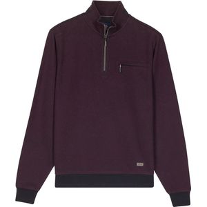 Baileys – Heren – Sweater met rits – Casual – Sweatshirt – Bordeaux – 523157-40