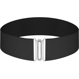 Waist Belt Wide Stretch Belt White Wide Elastic Belt for Women Dress Evening Dress