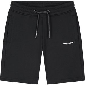 Ballin Amsterdam - Jongens Regular fit Shorts Sweat - Black - Maat 10