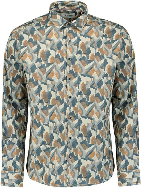 No Excess - 29400937 - Overhemd - Night - Art-Deco Dessin