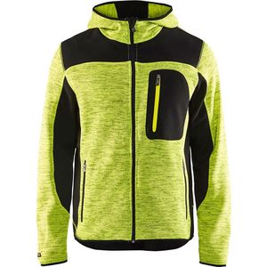 Blaklader Gebreid vest met softshell 4930-2117 - Mannen - Geel/Zwart - S