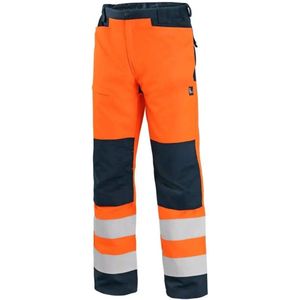 Werkbroek CANIS SAFETY CXS HALIFAX waarschuwing, heren, kleur oranje blauw, maat 50