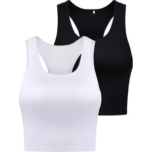Crop top voor dames - comfortabel en veelzijdig - zwart - zomermode