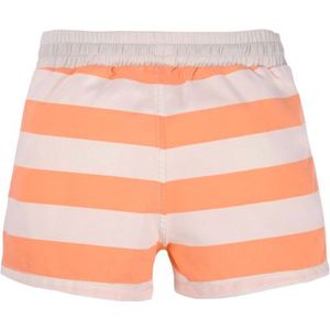 Zwemshort meisje gestreept - milky / peach