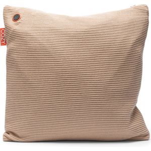 Cozy warmtekussen | Una | Duurzaam & Draadloos | Infrarood | 45x45 cm | Beige | Knitted | incl standaard batterij