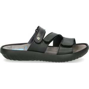 Wolky - Sense 00885 - Slippers - Zwart - Lederen Materiaal