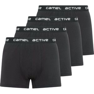 camel active Boxershorts in een pak van 4 - Maat menswear-XL - Zwart