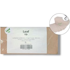 LeafUp® Bio Handdoekjes Papier V-Vouw - 100% gerecycled papier - 2-laags - 120 stuks