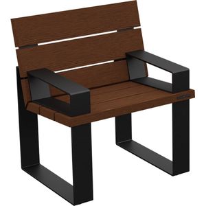 SQUARE tuinstoel met armleuningen