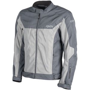 Motor Jas R STREAM EVO Mannen Zomer Blauw grijs / Grijs XXXXL CE-gekeurd van MOTOBLOUZ