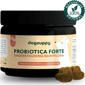 Probiotica Forte snoepjes (MET KIP) | Ondersteunt Darmflora & Spijsvertering | 100% Natuurlijk | Hondensupplementen | Hondensnacks | Geschenk bij elke bestelling | 60 hondenkoekjes