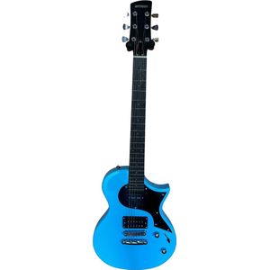 Ammoon blauwe elektrische gitaar Single cut model