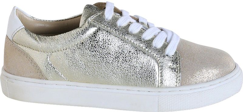 Leren Sneakers - Goud - Kindermodel - Met Veters - Urban Look