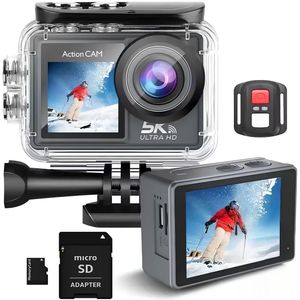 Senzo Action Camera 5K - 50MP - 60FPS - WiFi - Onderwatercamera - 30M - Beeldstabilisatie EIS - IMX