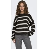 Jacqueline de Yong - Jdyjusty Stripe - Pullover - Chocolate Torte/Eggnog - Dames
