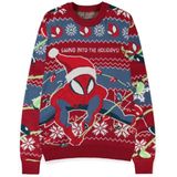 Spider-Man Swing into the Holidays Heren kersttrui - meerkleurig - S