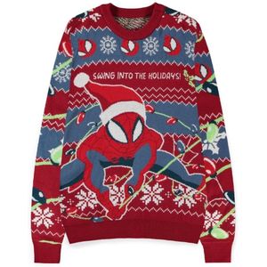 Spider-Man Swing into the Holidays Heren kersttrui - meerkleurig - S