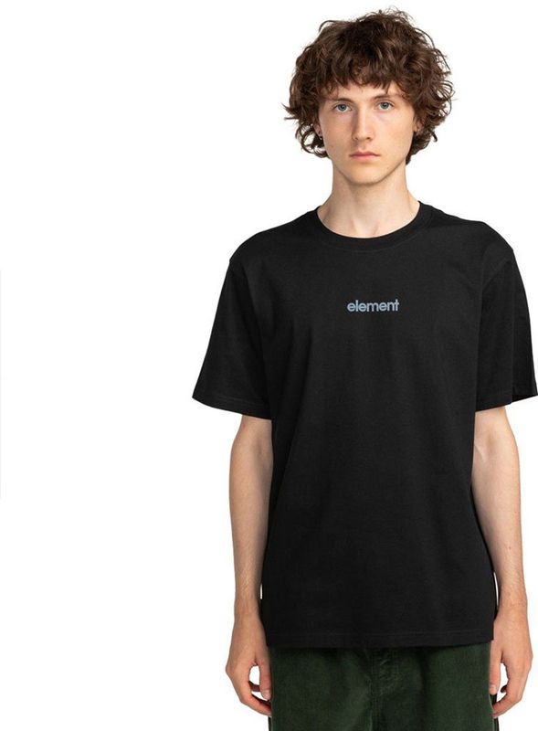 Element Simple Logo T-shirt Met Korte Mouwen Zwart L Man