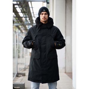 Lyle & Scott Cold Weather Parka Jassen Heren - Winterjas - Zwart - Maat XS