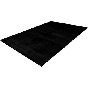 Lalee Paradise - Superzacht - Hoogpolig - effen Vloerkleed – Fluffy - Tapijt – Karpet - 160x230 cm zwart
