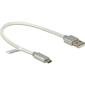 Delock - USB 2.0 A Male naar USB 2.0 Micro Male - 0.25 m