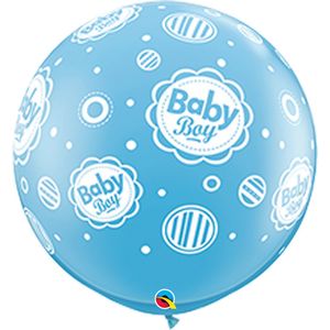 Qualatex - Ballonnen Baby Boy (2 stuks)