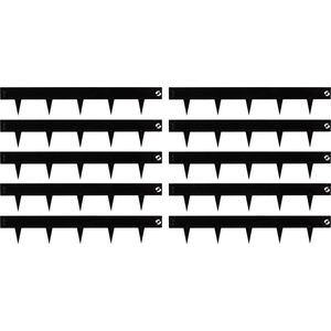 Talen Tools – Borderrand – Kantopsluiting – Zwarte coating – Koppelbaar – 100 x 7,5 cm – 10 stuks