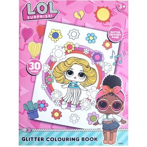 L.O.L. Suprise! - Glitter kleurboek - 30 kleurplaten - dik papier - knutselen - creatief - kado