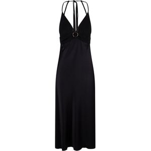 LingaDore - Lange Jurk - Zwart - Satijn